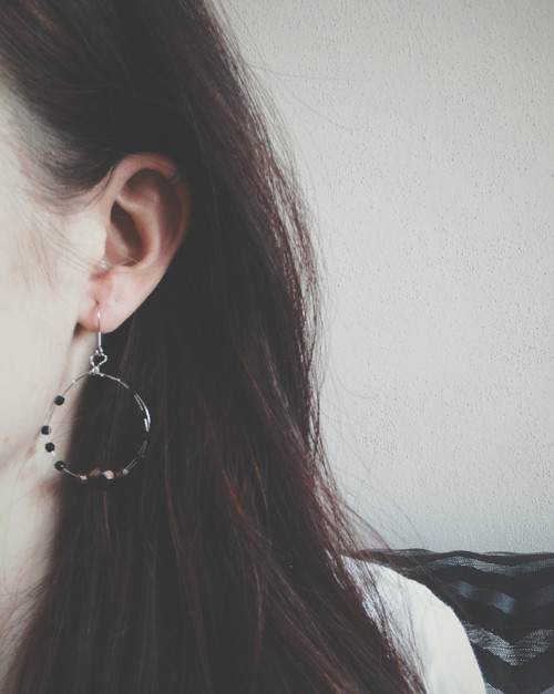 Bronze/black orbit - náušnice — foto 3