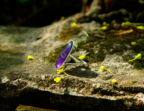 Nerezový prsten...." Deep purple " — foto 2
