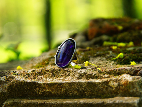 Nerezový prsten...." Deep purple " — foto 6