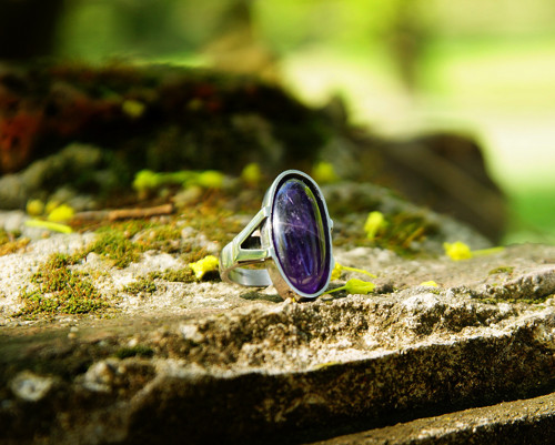 Nerezový prsten...." Deep purple " — foto 5