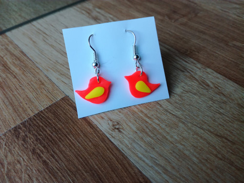 Neonově růžoví ptáčci - fimo — foto 2