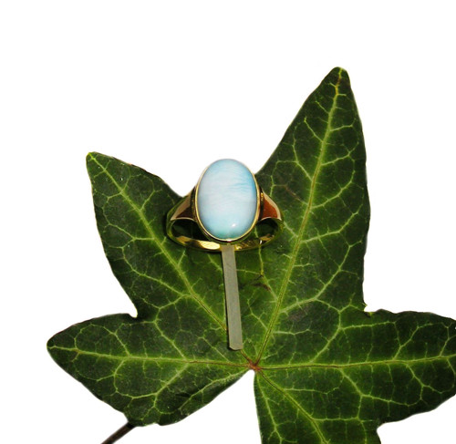 ZLATÝ prsten 55 LARIMAR na přání — foto 2