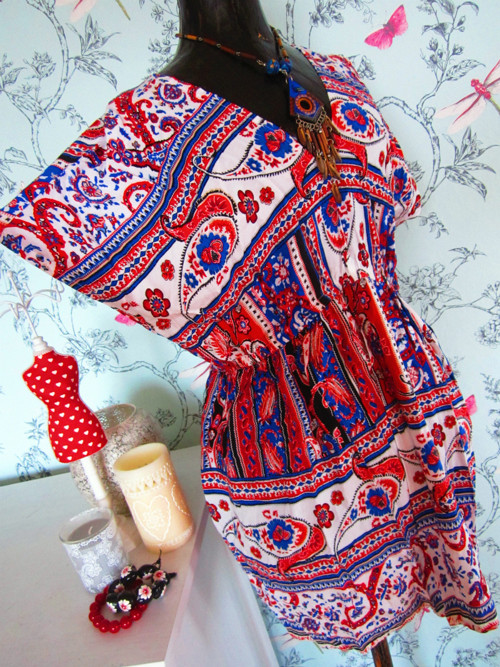 Boho tunika se vzory kašmírovými — foto 3