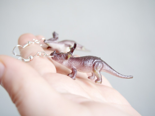 Dinosauří náušnice - Styracosaurus — foto 4