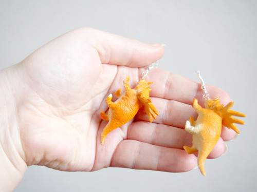 Dinosauří náušnice - Triceratops — foto 6