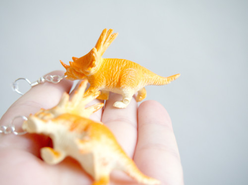 Dinosauří náušnice - Triceratops — foto 5