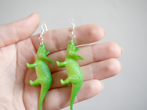 Dinosauří náušnice - Triceratops — foto 5