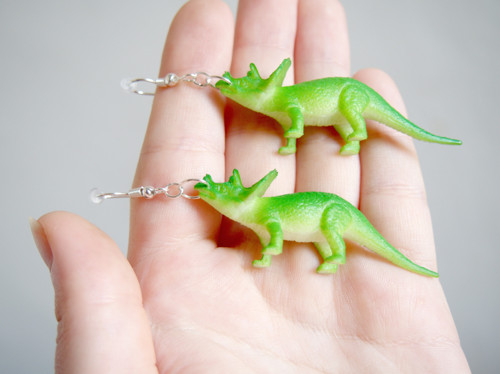 Dinosauří náušnice - Triceratops — foto 4