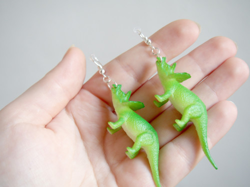 Dinosauří náušnice - Triceratops — foto 6
