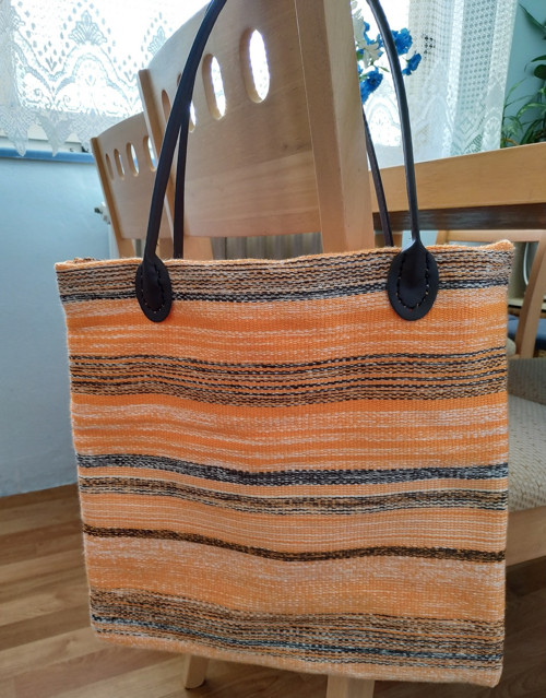 Tkaná taška oranž — foto 5