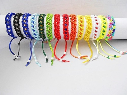 Pletený náramek Shamballa macramé — foto 3