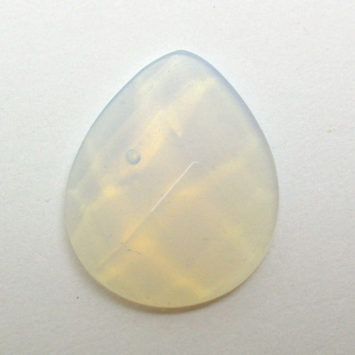 Kabošon broušený opalit kapka 22mm — foto 2