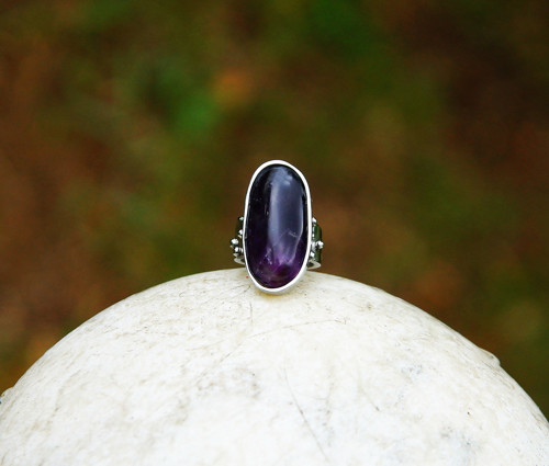 Nerezový prsten.." Deep purple no.2." — foto 4