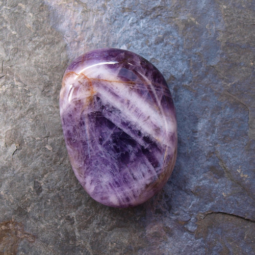 Ametyst, placka 38 x 27 mm — foto 5