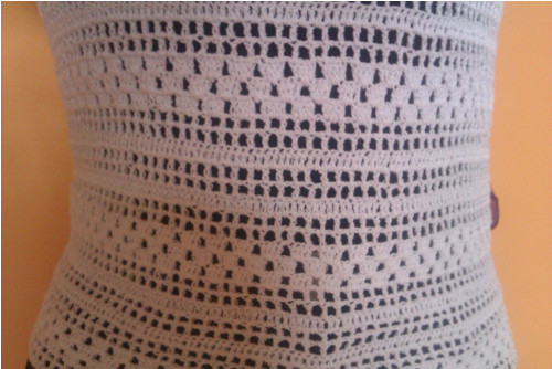 Háčkované bílé triko — foto 2