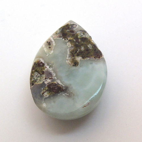 Kabošon larimar kapka 13,8mm — foto 4