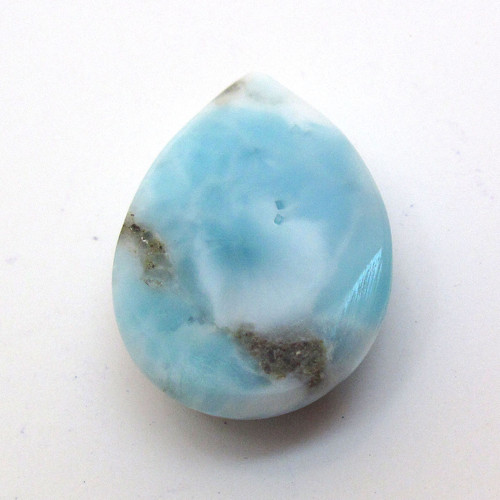 Kabošon larimar kapka 16,2mm — foto 4