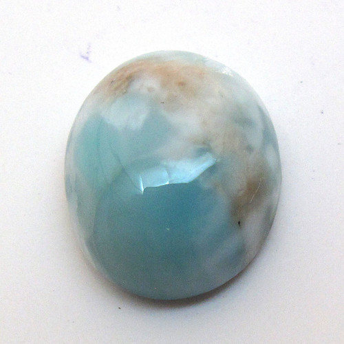 Kabošon larimar ovál 12,2mm REZERVACE — foto 3