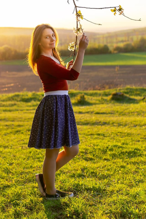 Modrotisková folklorní kolovka — foto 3