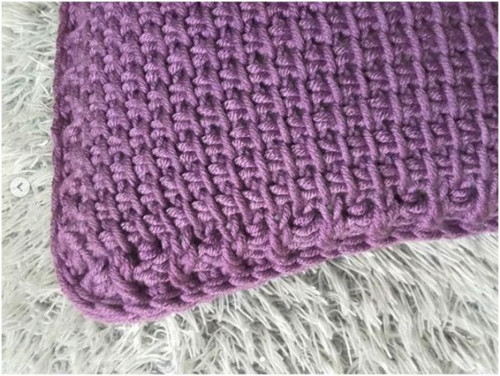 Háčkovaný vankúš VIOLET — foto 2