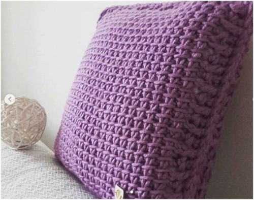 Háčkovaný vankúš VIOLET — foto 4