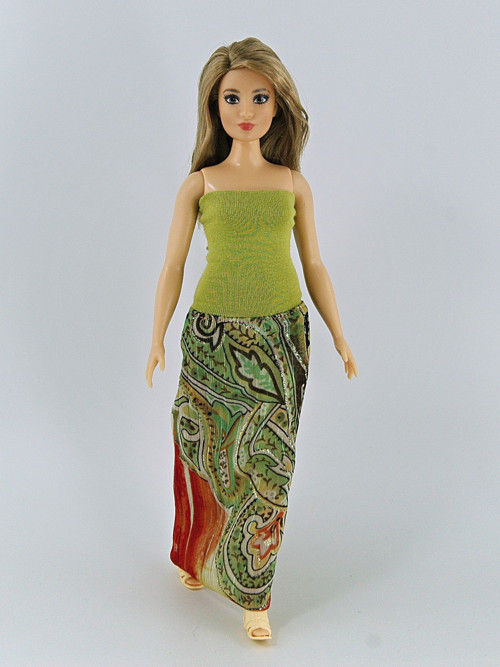 Barbie baculka - Zelené šaty — foto 2