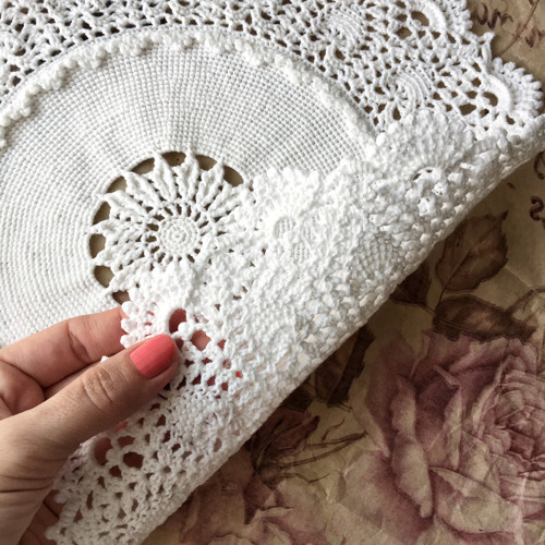 Háčkovaná dečka strukturovaná 34 cm — foto 4