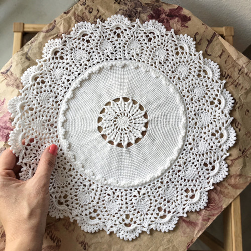 Háčkovaná dečka strukturovaná 34 cm — foto 3