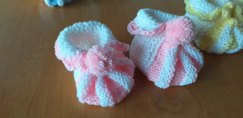 Bačkůrky/botičky pro miminko vel.6-8cm — foto 2