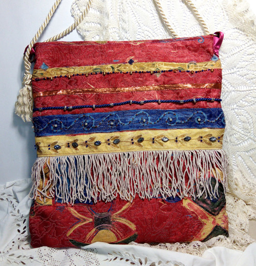 Boho taška červená — foto 2