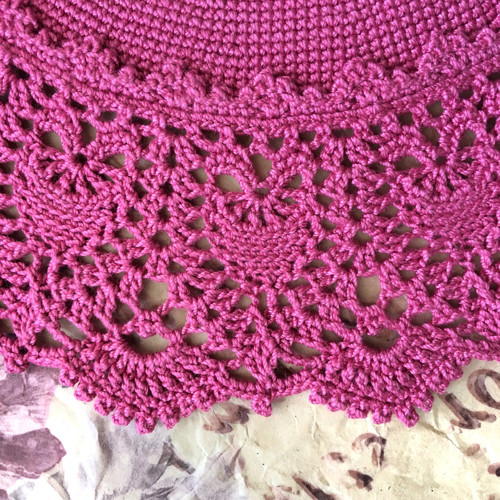 Háčkovaná dečka strukturovaná 30 cm — foto 6