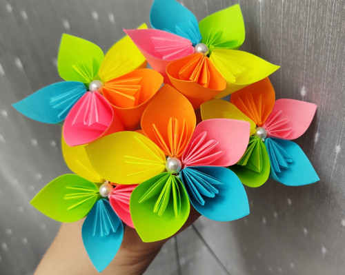 Origami kytka — foto 2
