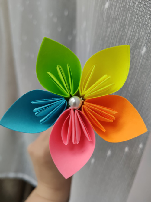 Origami kytka — foto 3