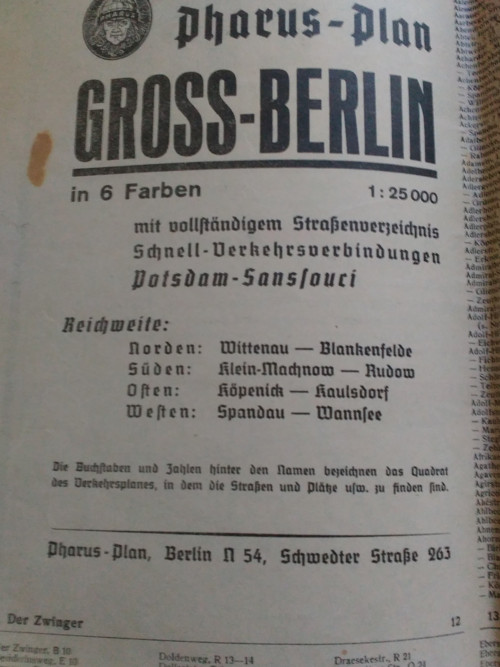 Mapa - Berlín rok 1943 — foto 2