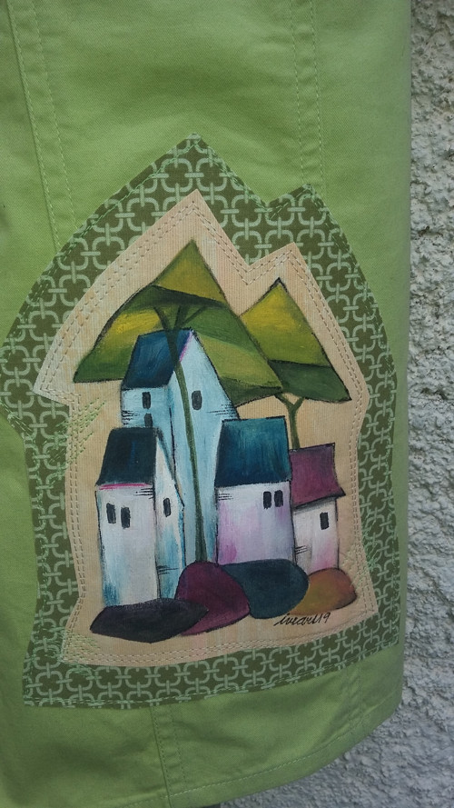 Hrášková s domečky, košile 44/46 — foto 3