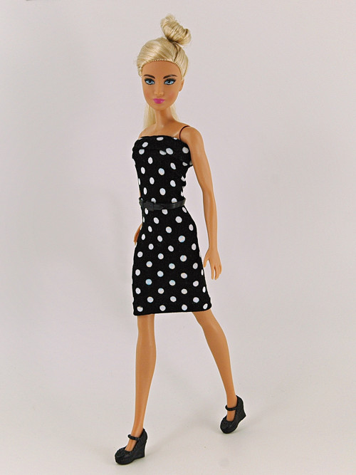 Barbie - černobílé šaty — foto 2