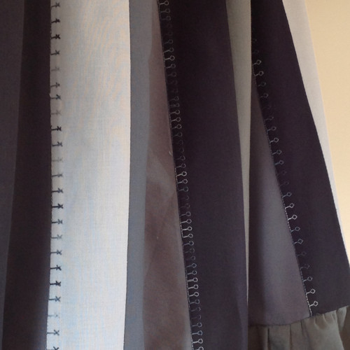 Sukně patchwork Annie šedočerná — foto 6