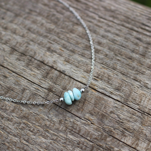 Narium • larimar, nerez. ocel — foto 2