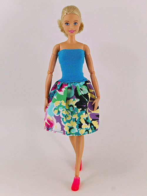 Barbie - Modré s květy — foto 2