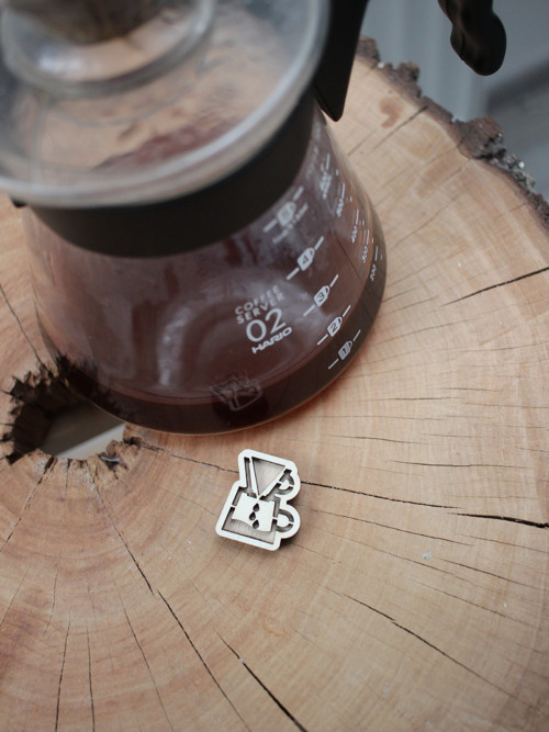 Kávová brož V60 - dřevo — foto 3