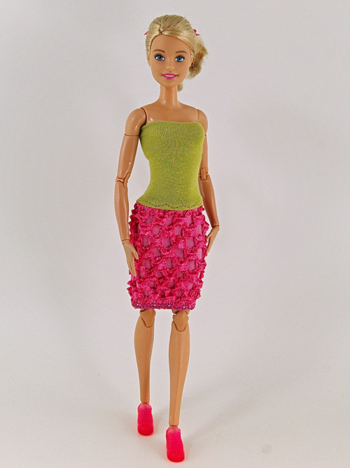 Barbie - Zelenorůžové šaty — foto 2
