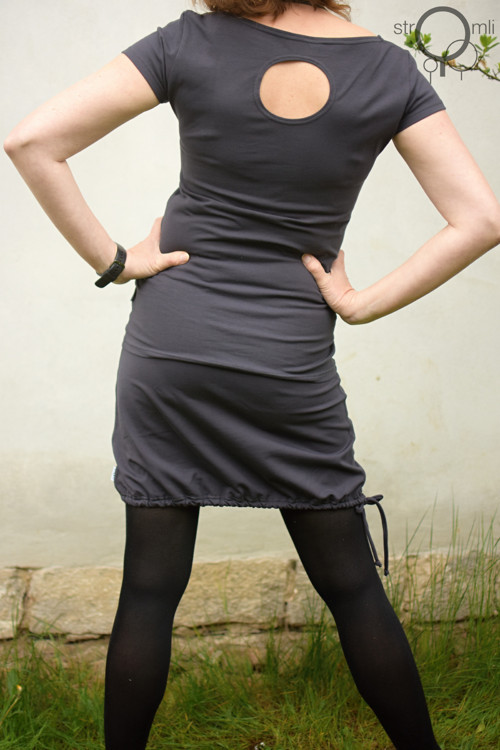 Šedá jednoduchá sukénka, vel. S — foto 6