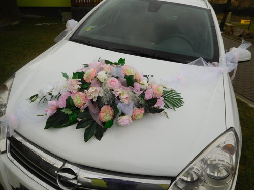 Kytice na auto - růžová — foto 3