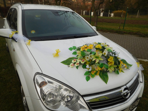 Kytice na auto - žlutá — foto 3