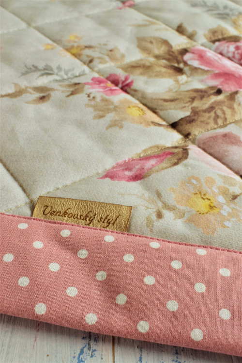 Přehoz - deka shabby růže — foto 2