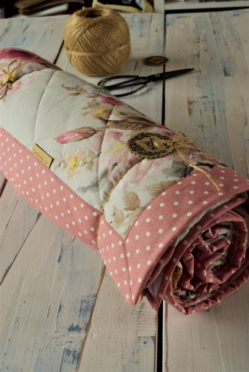 Přehoz - deka shabby růže — foto 3