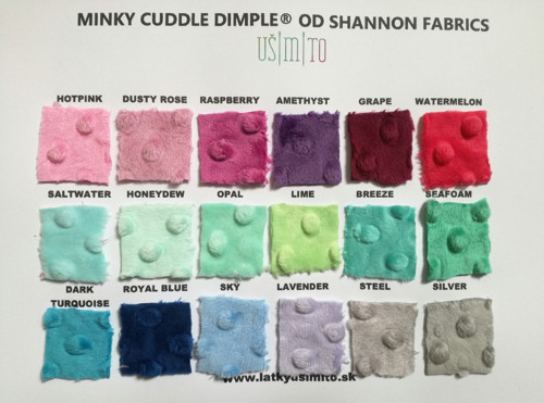 Minky Cuddle Dimple - ŠTVOREC 75cm x 75cm — foto 2