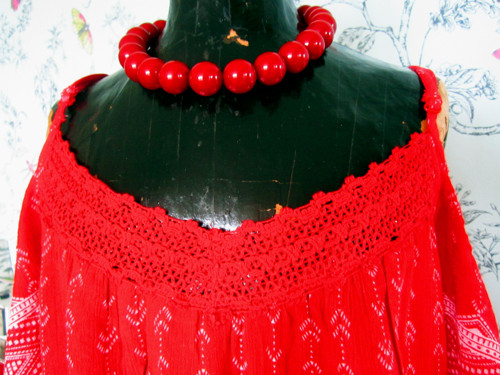 Tunika boho hippie red — foto 3