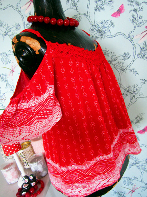 Tunika boho hippie red — foto 2