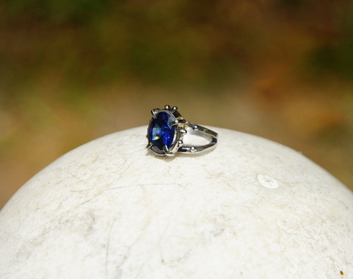 Nerezový prsten ...." Blue Queen " — foto 2